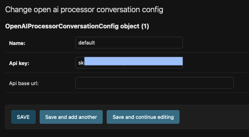 example configuration for openai processor